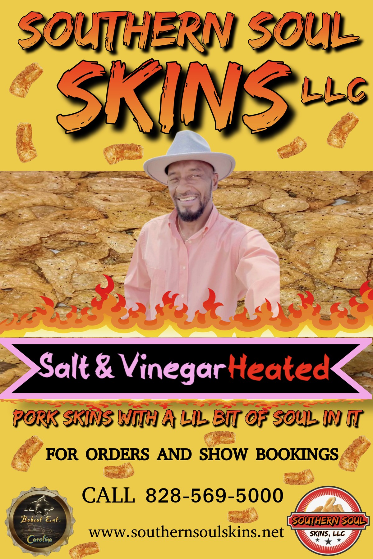 Salt & Vinegar Heated pork skins